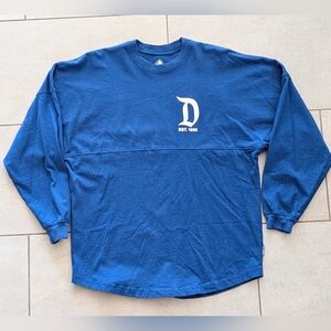 Disney Wishes Come True Spirit Jersey Blue Sparkle Size Small